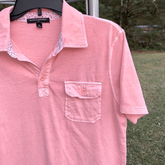Men’s Banana Republic Cotton Polo Shirt Size Medium - Picture 3 of 8